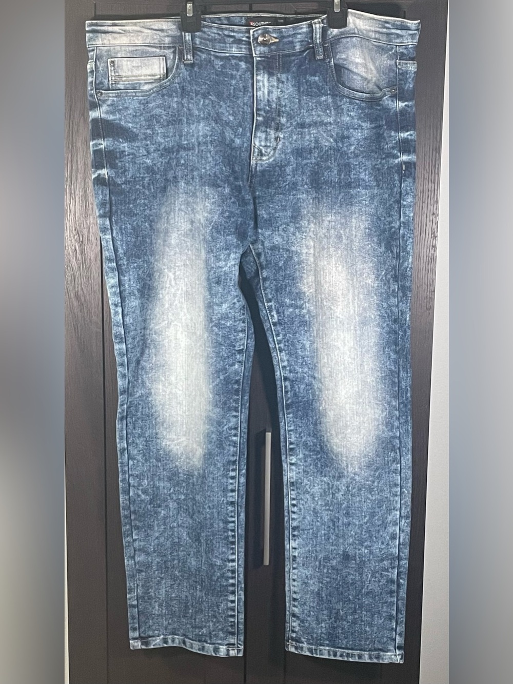 South Pole Men's Acid Wash Blue Jeans